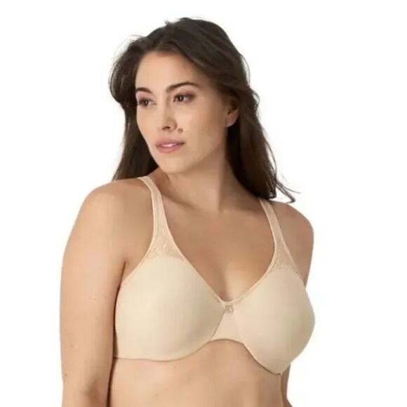 NWT Bali Minimizer Bra 40C Underwire Full Figure Comfort DF3385 Nude Soft Taupe - Picture 1 of 4